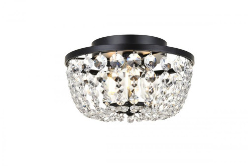 Cora 10 inch flush mount in black (758|1109F10BK)