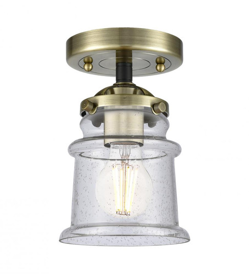 Canton - 1 Light - 5 inch - Black Antique Brass - Semi-Flush Mount (3442|284-1C-BAB-G184S)