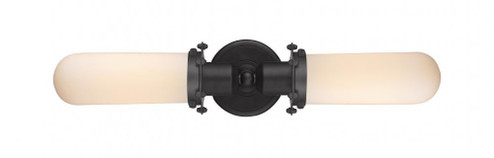 Centri - 2 Light - 22 inch - Matte Black - Bath Vanity Light (3442|900-2W-BK-CE228-BK-W)