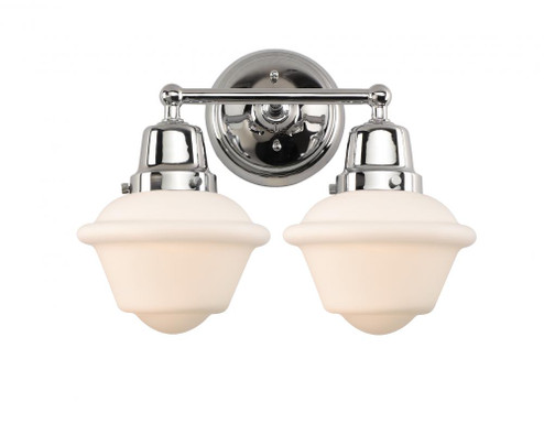 Oxford - 2 Light - 16 inch - Polished Chrome - Bath Vanity Light (3442|623-2W-PC-G531)