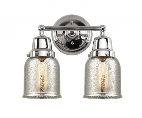 Bell - 2 Light - 13 inch - Polished Chrome - Bath Vanity Light (3442|623-2W-PC-G58)