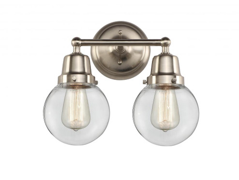 Beacon - 2 Light - 14 inch - Brushed Satin Nickel - Bath Vanity Light (3442|623-2W-SN-G202-6)