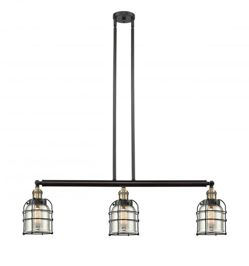 Bell Cage - 3 Light - 39 inch - Black Antique Brass - Stem Hung - Island Light (3442|213-BAB-G58-CE-LED)