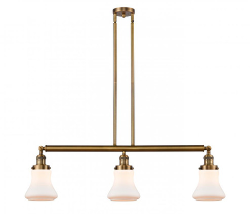 Bellmont - 3 Light - 39 inch - Brushed Brass - Stem Hung - Island Light (3442|213-BB-G191-LED)