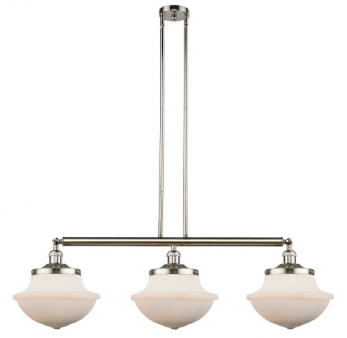 Oxford - 3 Light - 42 inch - Polished Nickel - Stem Hung - Adjustable Island Light (3442|213-PN-G541)