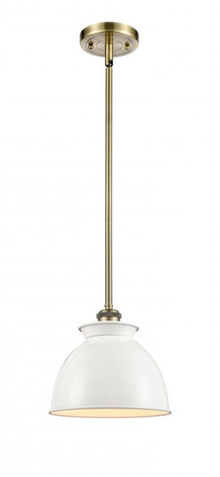 Adirondack - 1 Light - 8 inch - Antique Brass - Mini Pendant (3442|516-1S-AB-M14-W)