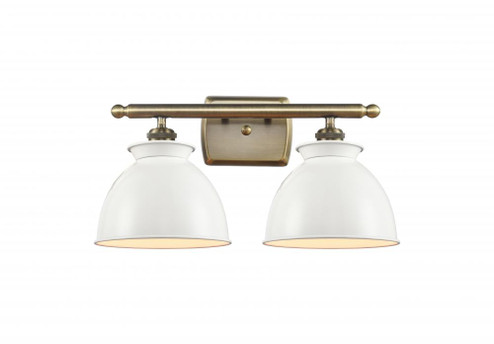 Adirondack - 2 Light - 18 inch - Antique Brass - Bath Vanity Light (3442|516-2W-AB-M14-W)
