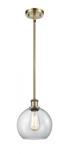 Athens - 1 Light - 8 inch - Antique Brass - Mini Pendant (3442|516-1S-AB-G122)