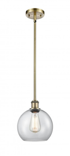 Athens - 1 Light - 8 inch - Antique Brass - Mini Pendant (3442|516-1S-AB-G122-LED)