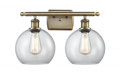 Athens - 2 Light - 18 inch - Antique Brass - Bath Vanity Light (3442|516-2W-AB-G122-LED)