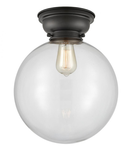 Beacon - 1 Light - 12 inch - Matte Black - Flush Mount (3442|623-1F-BK-G202-12)