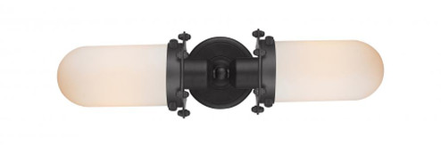 Centri - 2 Light - 22 inch - Matte Black - Bath Vanity Light (3442|900-2W-BK-CE231-BK-W-LED)