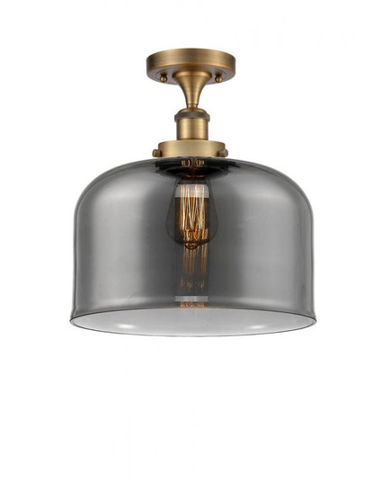 Bell - 1 Light - 12 inch - Brushed Brass - Semi-Flush Mount (3442|916-1C-BB-G73-L)