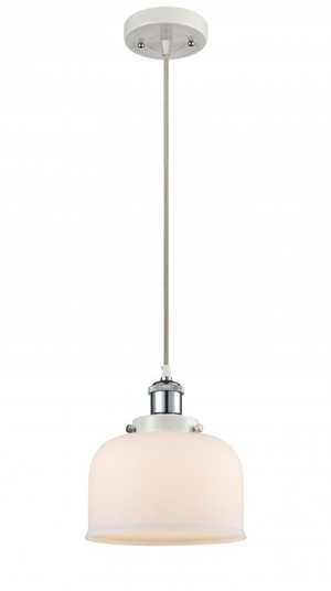 Bell - 1 Light - 8 inch - White Polished Chrome - Cord hung - Mini Pendant (3442|916-1P-WPC-G71)