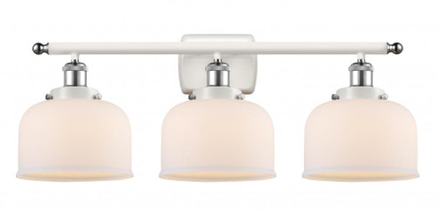 Bell - 3 Light - 28 inch - White Polished Chrome - Bath Vanity Light (3442|916-3W-WPC-G71-LED)