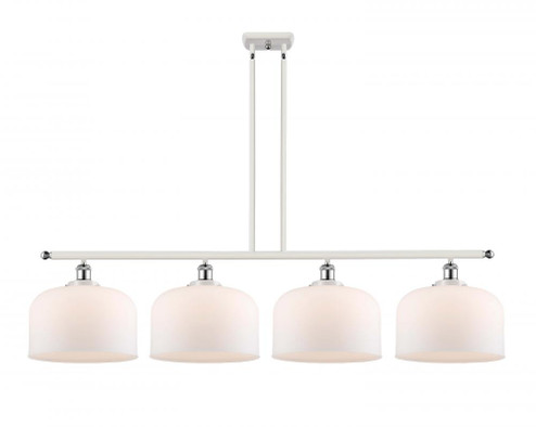 Bell - 4 Light - 48 inch - White Polished Chrome - Stem Hung - Island Light (3442|916-4I-WPC-G71-L-LED)