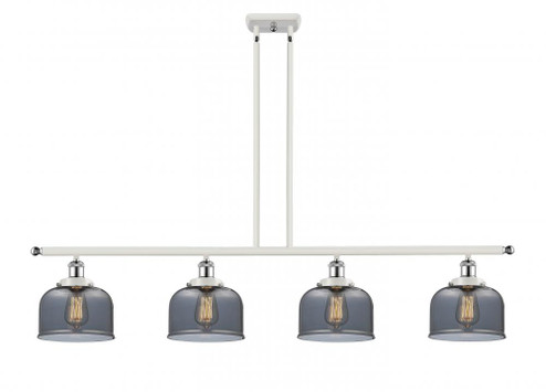 Bell - 4 Light - 48 inch - White Polished Chrome - Stem Hung - Island Light (3442|916-4I-WPC-G73-LED)