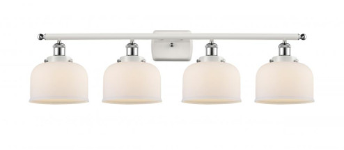 Bell - 4 Light - 38 inch - White Polished Chrome - Bath Vanity Light (3442|916-4W-WPC-G71-LED)