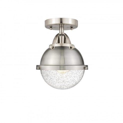 Hampden - 1 Light - 7 inch - Brushed Satin Nickel - Semi-Flush Mount (3442|288-1C-SN-HFS-64-SN)
