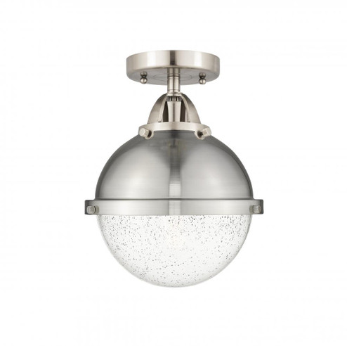 Hampden - 1 Light - 9 inch - Brushed Satin Nickel - Semi-Flush Mount (3442|288-1C-SN-HFS-84-SN)