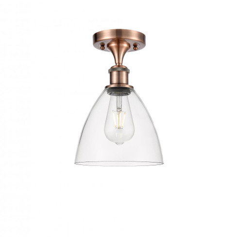Bristol - 1 Light - 8 inch - Antique Copper - Semi-Flush Mount (3442|516-1C-AC-GBD-752)