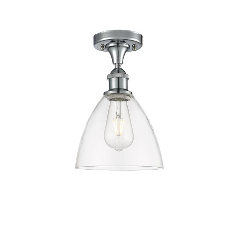 Bristol - 1 Light - 8 inch - Polished Chrome - Semi-Flush Mount (3442|516-1C-PC-GBD-752-LED)