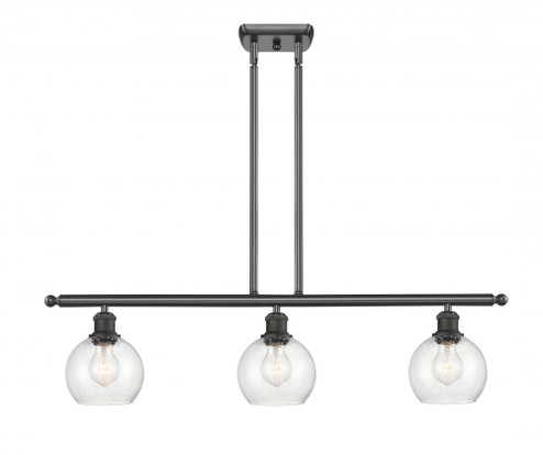 Athens - 3 Light - 36 inch - Oil Rubbed Bronze - Cord hung - Island Light (3442|516-3I-OB-G124-6-LED)