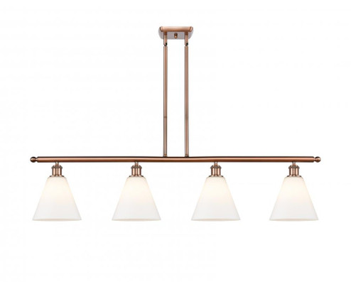 Berkshire - 4 Light - 48 inch - Antique Copper - Stem hung - Island Light (3442|516-4I-AC-GBC-81-LED)