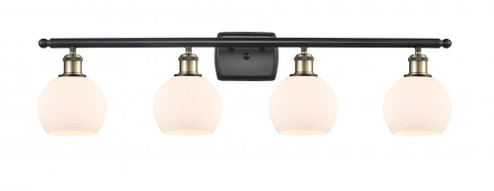 Athens - 4 Light - 36 inch - Black Antique Brass - Bath Vanity Light (3442|516-4W-BAB-G121-6-LED)