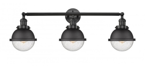 Hampden - 3 Light - 34 inch - Matte Black - Bath Vanity Light (3442|205-BK-HFS-64-BK)