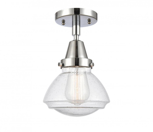 Olean - 1 Light - 7 inch - Polished Chrome - Semi-Flush Mount (3442|447-1C-PC-G324-LED)