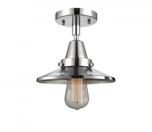 Railroad - 1 Light - 8 inch - Polished Chrome - Semi-Flush Mount (3442|447-1C-PC-M7-LED)