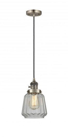Chatham - 1 Light - 7 inch - Antique Brass - Cord hung - Mini Pendant (3442|201CSW-AB-G142-LED)