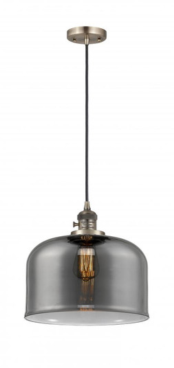 Bell - 1 Light - 12 inch - Antique Brass - Cord hung - Mini Pendant (3442|201CSW-AB-G73-L-LED)
