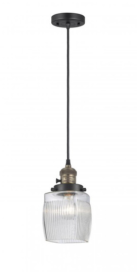 Colton - 1 Light - 6 inch - Black Antique Brass - Cord hung - Mini Pendant (3442|201CSW-BAB-G302-LED)