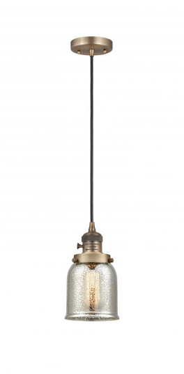 Bell - 1 Light - 5 inch - Brushed Brass - Cord hung - Mini Pendant (3442|201CSW-BB-G58-LED)
