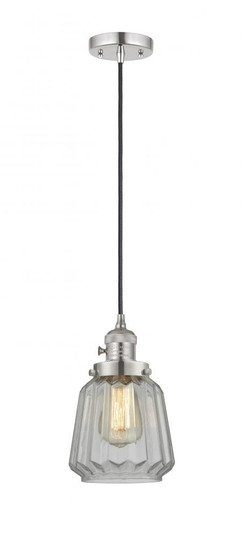 Chatham - 1 Light - 7 inch - Polished Nickel - Cord hung - Mini Pendant (3442|201CSW-PN-G142)