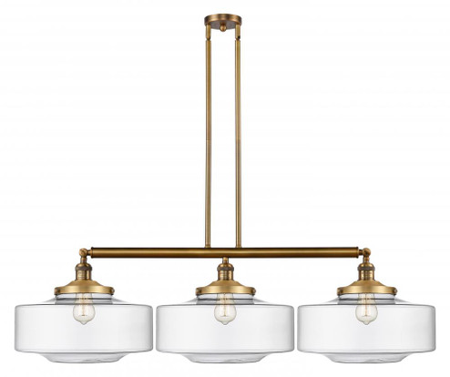 Bridgeton - 3 Light - 50 inch - Brushed Brass - Stem Hung - Adjustable Island Light (3442|213-BB-G692-16-LED)