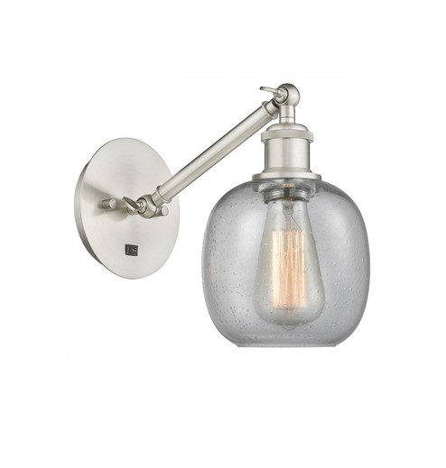 Belfast - 1 Light - 6 inch - Brushed Satin Nickel - Adjustable Sconce (3442|317-1W-SN-G104)