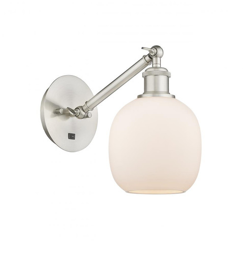 Belfast - 1 Light - 6 inch - Brushed Satin Nickel - Adjustable Sconce (3442|317-1W-SN-G101-LED)