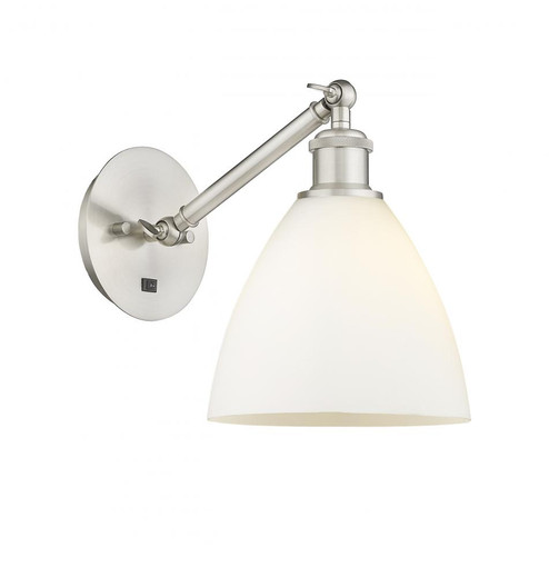 Bristol - 1 Light - 8 inch - Brushed Satin Nickel - Adjustable Sconce (3442|317-1W-SN-GBD-751-LED)