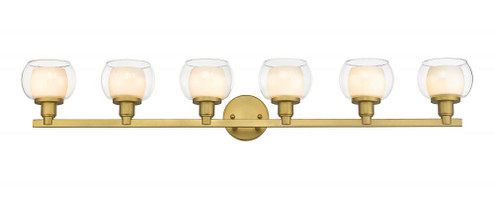 Cairo - 6 Light - 45 inch - Satin Gold - Bath Vanity Light (3442|330-6W-SG-CLW-LED)
