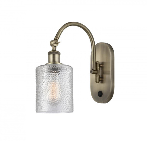 Cobbleskill - 1 Light - 5 inch - Antique Brass - Adjustable Swing Arm (3442|518-1W-AB-G112)