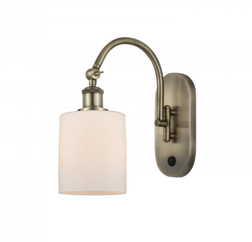 Cobbleskill - 1 Light - 5 inch - Antique Brass - Adjustable Swing Arm (3442|518-1W-AB-G111-LED)