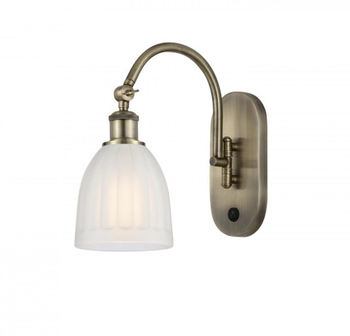 Brookfield - 1 Light - 6 inch - Antique Brass - Adjustable Swing Arm (3442|518-1W-AB-G441)