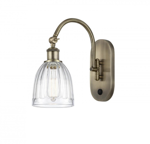 Brookfield - 1 Light - 6 inch - Antique Brass - Adjustable Swing Arm (3442|518-1W-AB-G442)