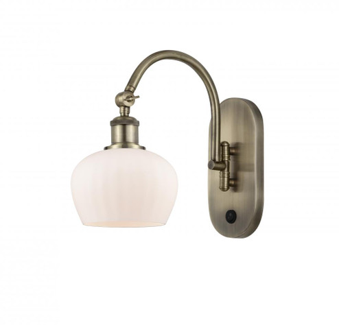 Fenton - 1 Light - 7 inch - Antique Brass - Adjustable Swing Arm (3442|518-1W-AB-G91-LED)