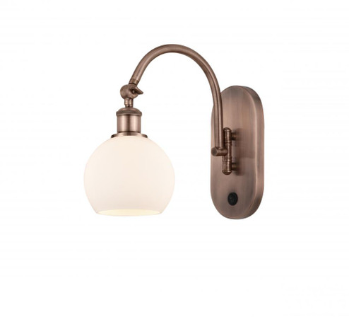 Athens - 1 Light - 6 inch - Antique Copper - Adjustable Swing Arm (3442|518-1W-AC-G121-6-LED)