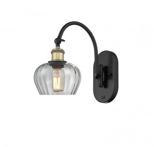 Fenton - 1 Light - 7 inch - Black Antique Brass - Adjustable Swing Arm (3442|518-1W-BAB-G92-LED)