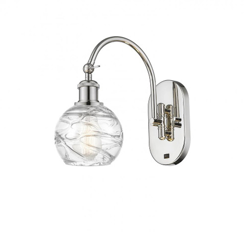 Athens Deco Swirl - 1 Light - 6 inch - Polished Nickel - Adjustable Swing Arm (3442|518-1W-PN-G1213-6)
